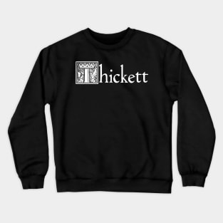 Thickett Logo White Crewneck Sweatshirt